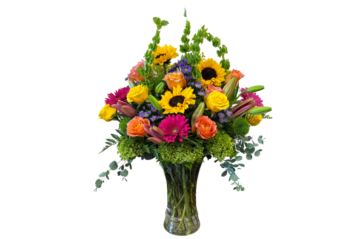 Over The Rainbow Flower Arrangement Denton Florist, Texas