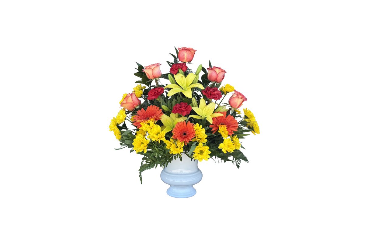 Bright and Cheerful Sympathy Arrangement Denton Texas