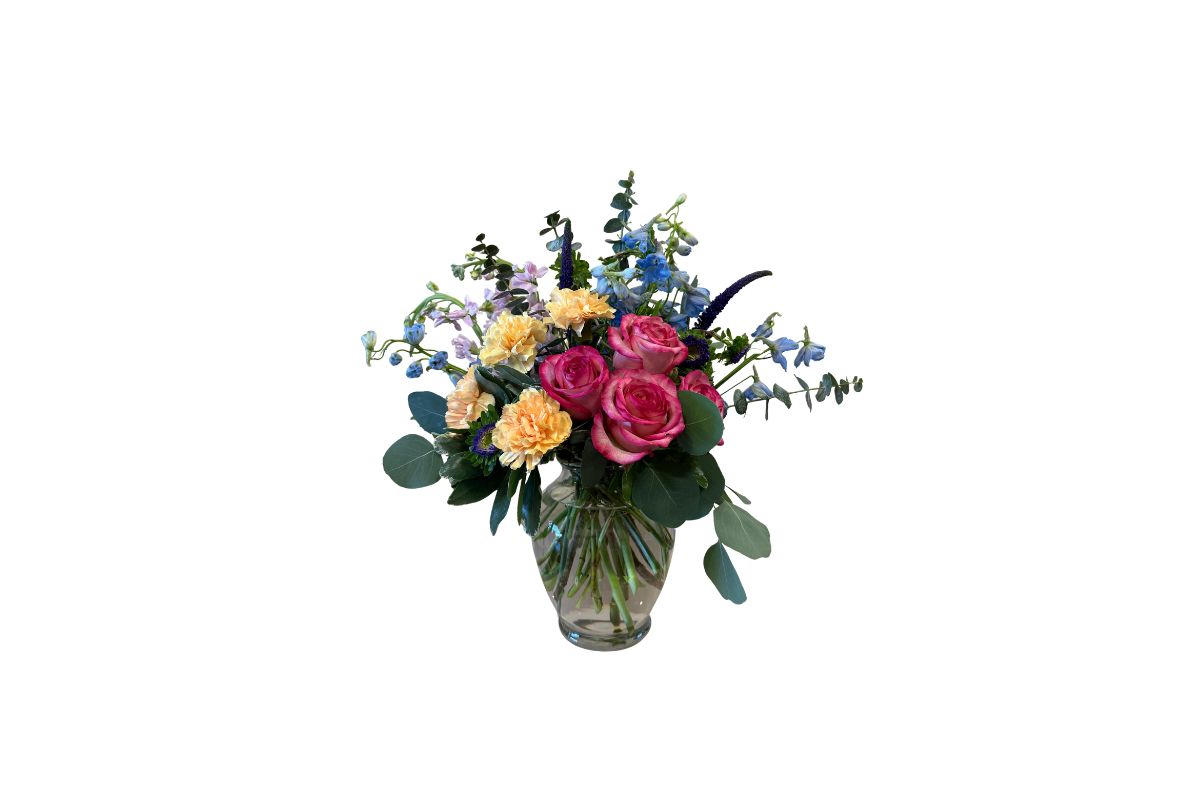  Denton Florist Bright flower arrangement