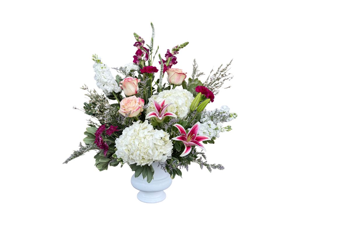 Beauty and Light Funeral Arrangement Denton Florist 