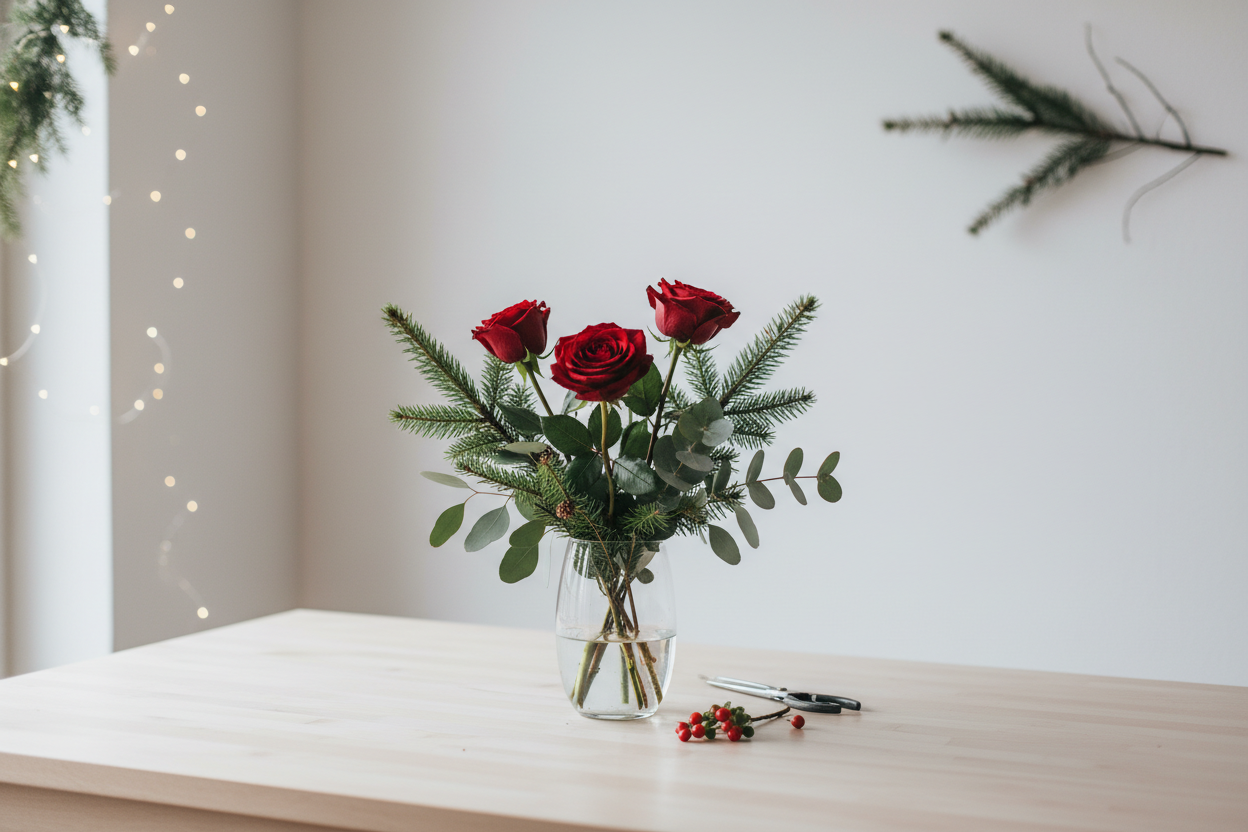 Christmas Floral Workshop at Denton Florist