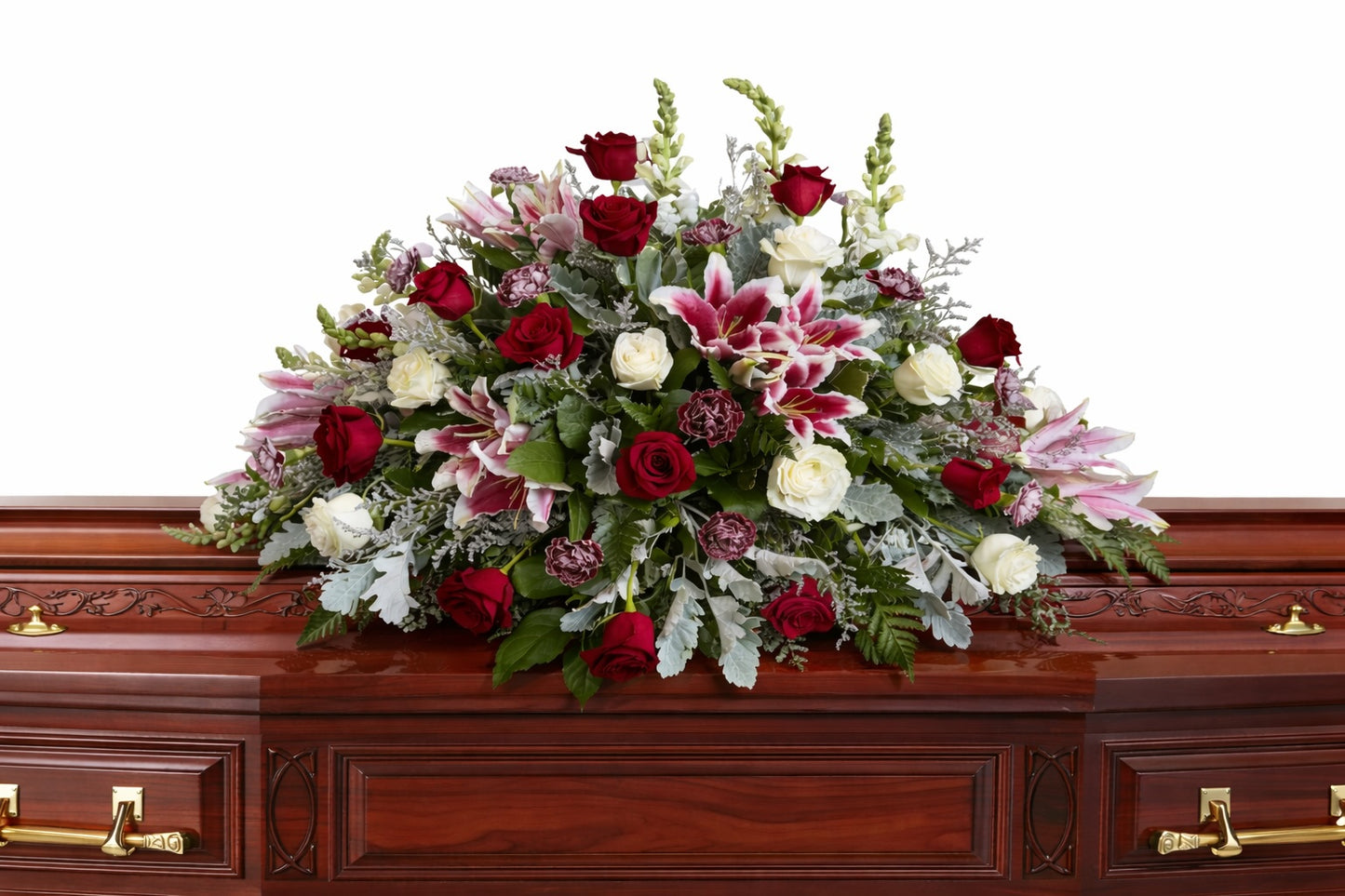 Denton Texas Ever lasting love casket spray 