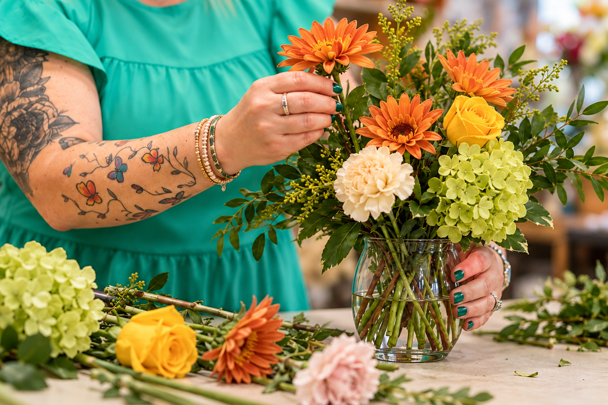 Fall Floral Workshop Denton Florist, Texas