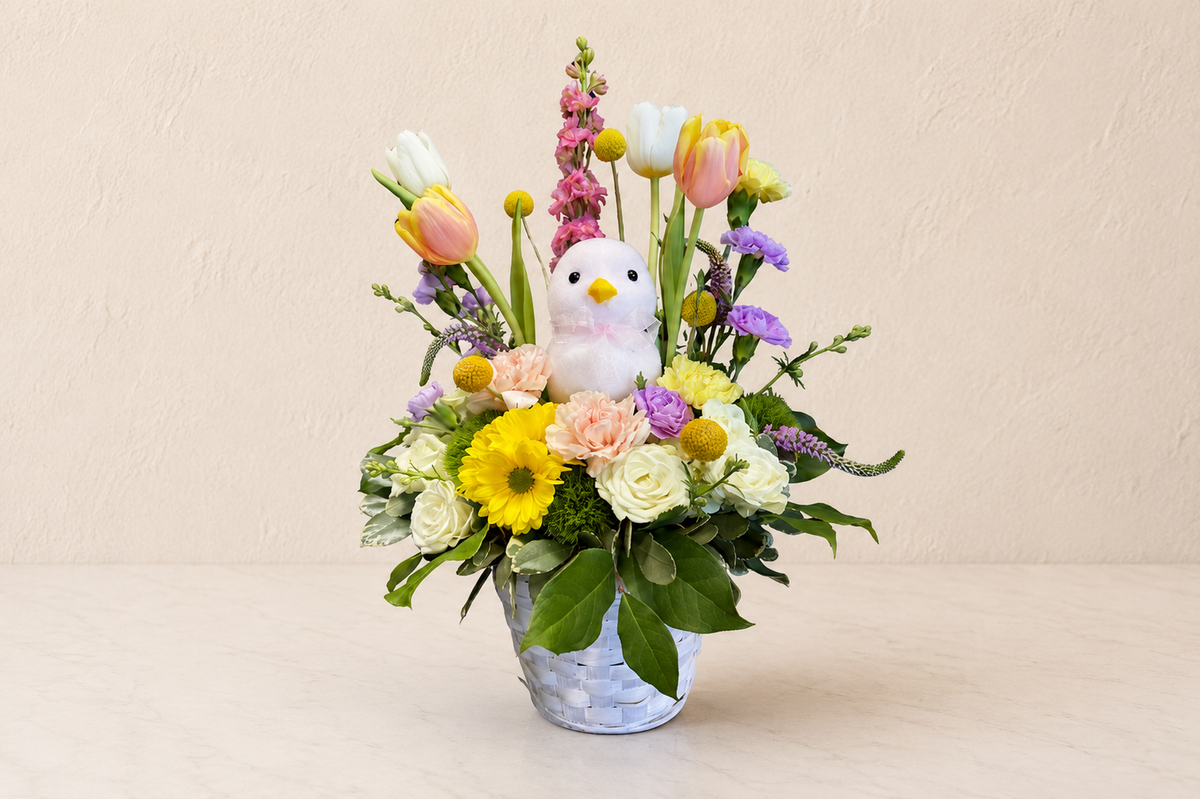 New Baby Flower Basket at DentonFlorist, Texas