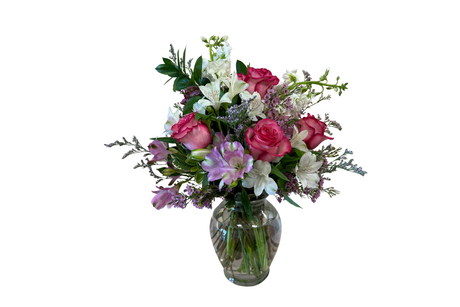 Tickled Pink Rose Arrangement Denton Florist