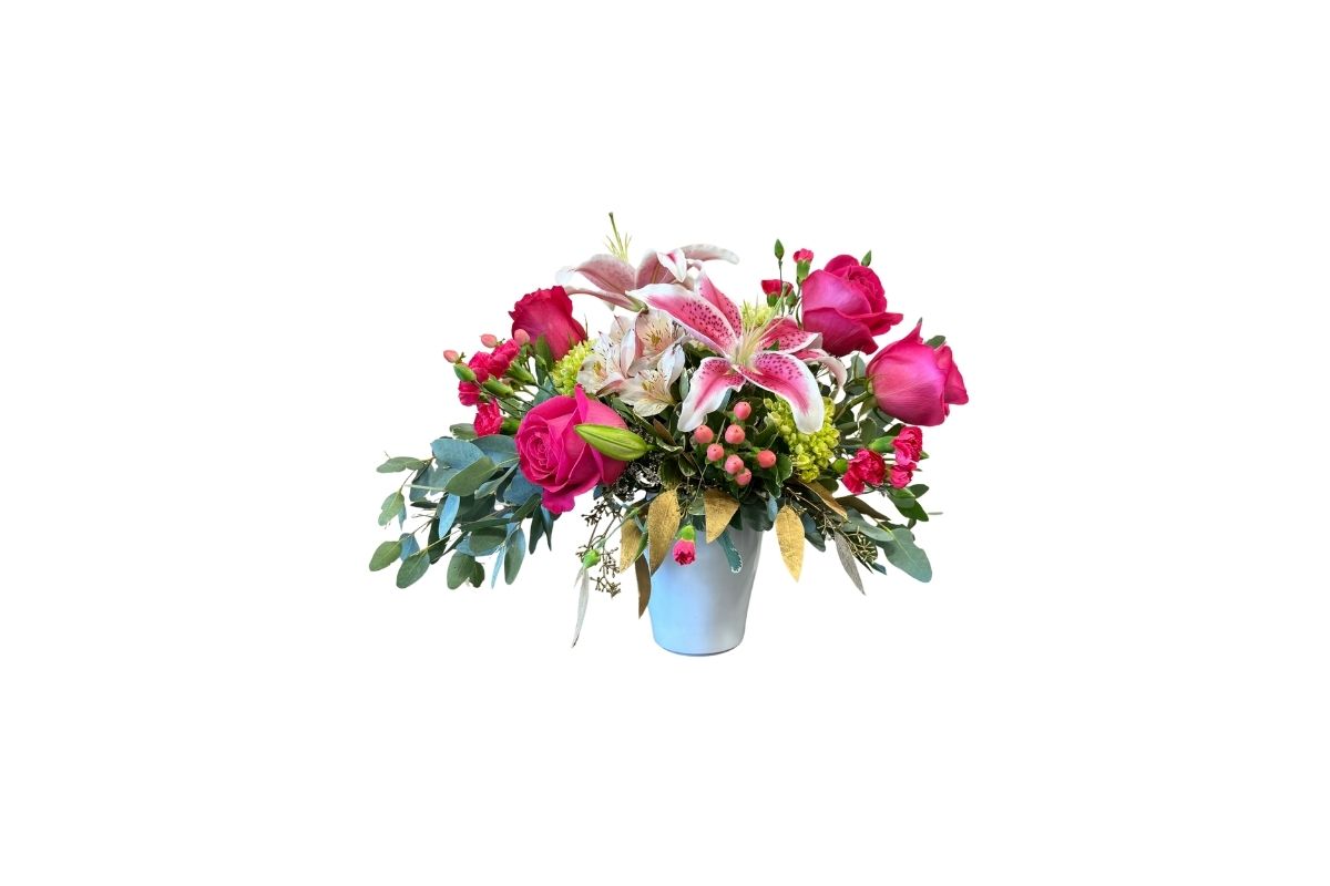 Stargazer and Rose Arrangement Denton TX