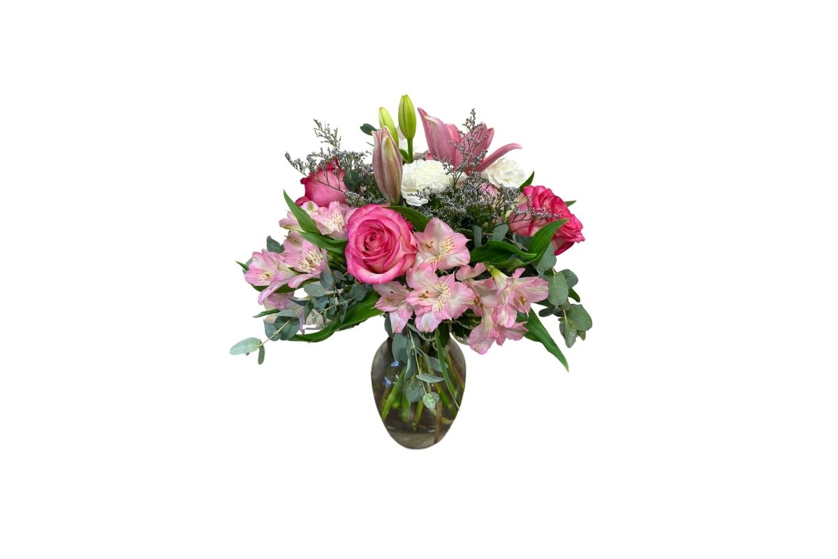 Tickled Pink Flower Arrangement Denton TX