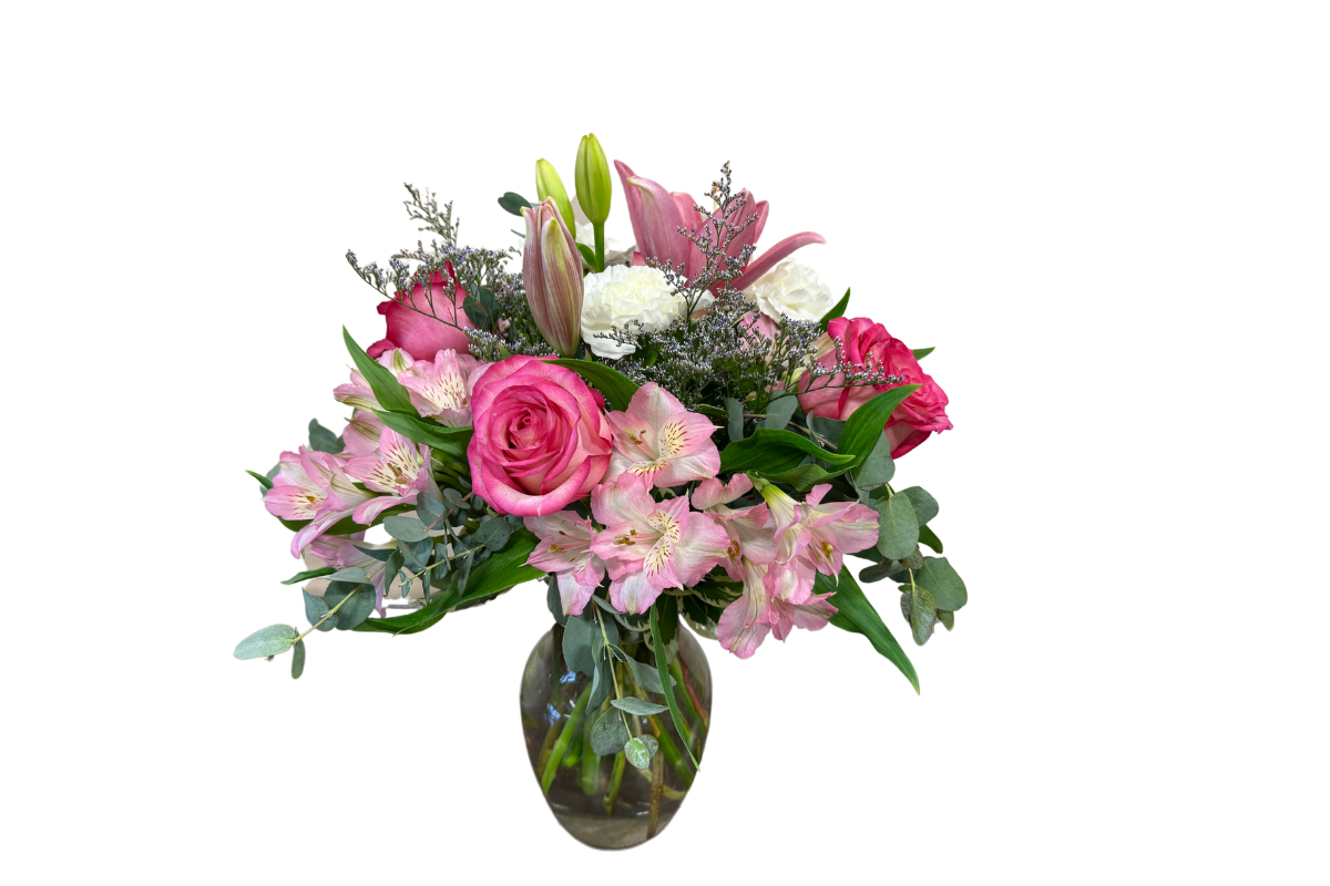 Tickled Pink Flower Arrangement, Denton, TX