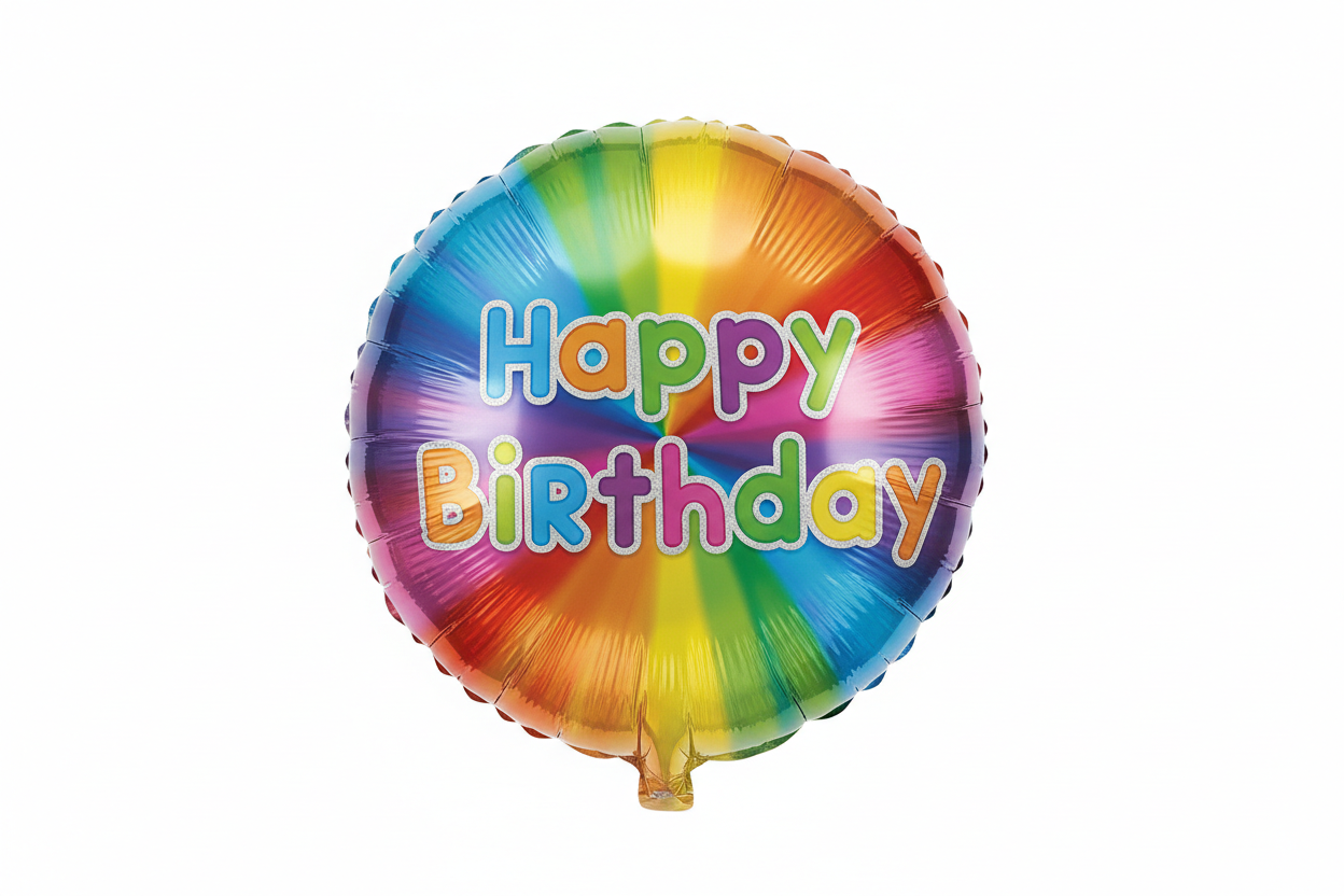 happy birthday mylar balloon